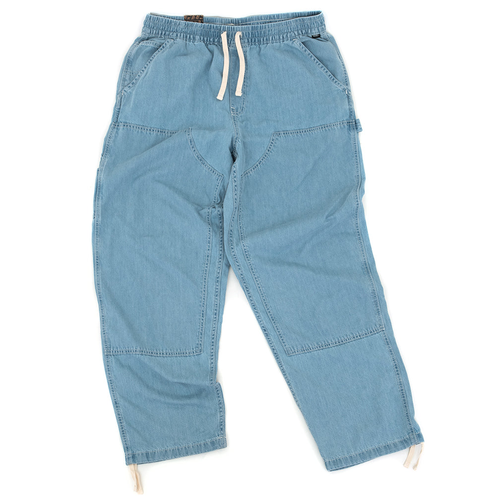 Range Baggy Tapered Elastic Waist Pant (Stonewash Blue) (S)