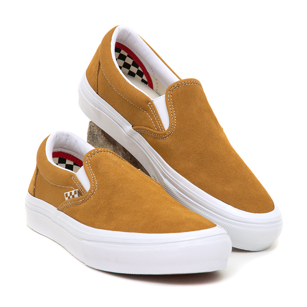 Vans mustard cheap slip on