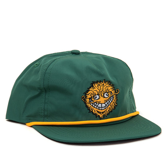 Grimple Adj. Snapback Hat (Dark Green / Orange)