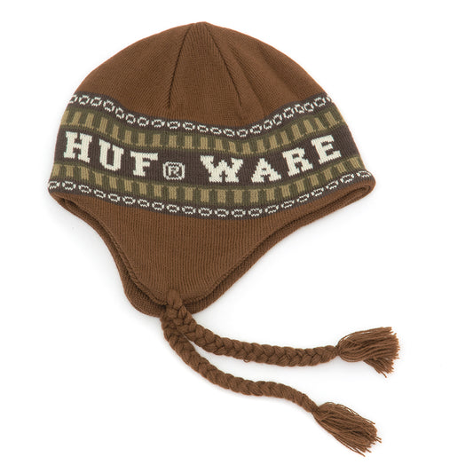 x Bronze Flap Beanie (Brown)