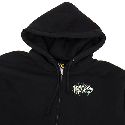 Necroshmoo Zip Up Hooded Sweatshirt (Black)