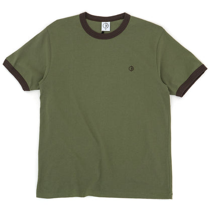 Ringer T-Shirt (Army Green / Brown)