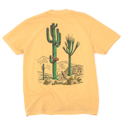 Middle of Nowhere Desert Serif T-Shirt (Mustard)