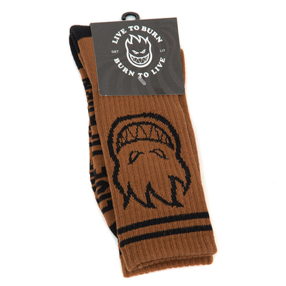 Bighead Sock (Dark Tan / Black)