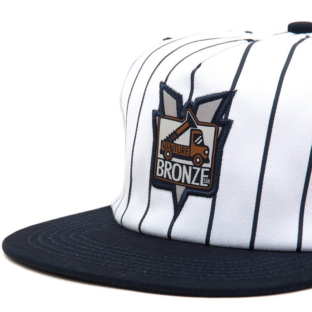 X Bronze Adj. Snapback Hat (Pinstripe)