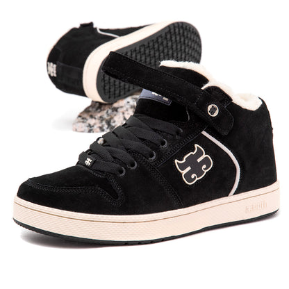 Grasshopper (Waxed Black Suede / Shearling)