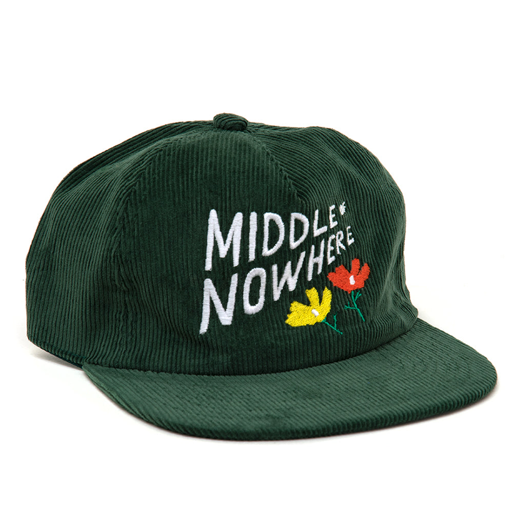 Lonely Palm x QL Middle Of Nowhere Corduroy Snapback Hat (Green)