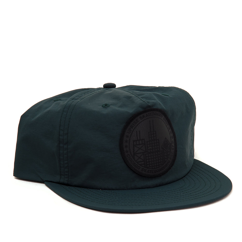 City Seal Nylon Snapback (Forest Green / Blackout)
