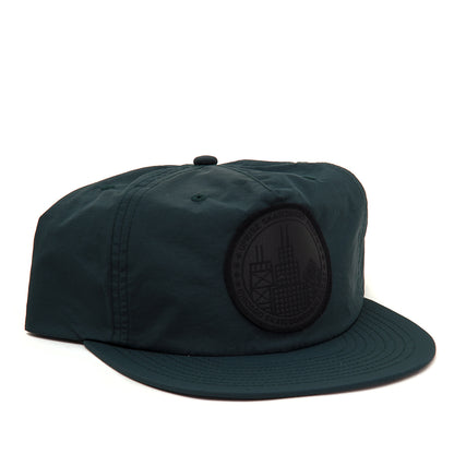 City Seal Nylon Snapback (Forest Green / Blackout)