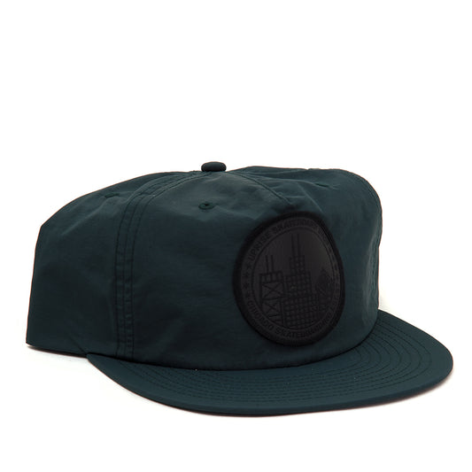 City Seal Nylon Snapback (Forest Green / Blackout)
