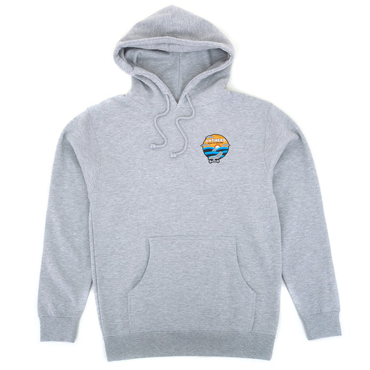 Road to Nowhere Pullover Hooded Sweatshirt (Grey Heather)