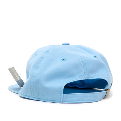 Wavy 6-Panel Strapback Hat (Light Blue)