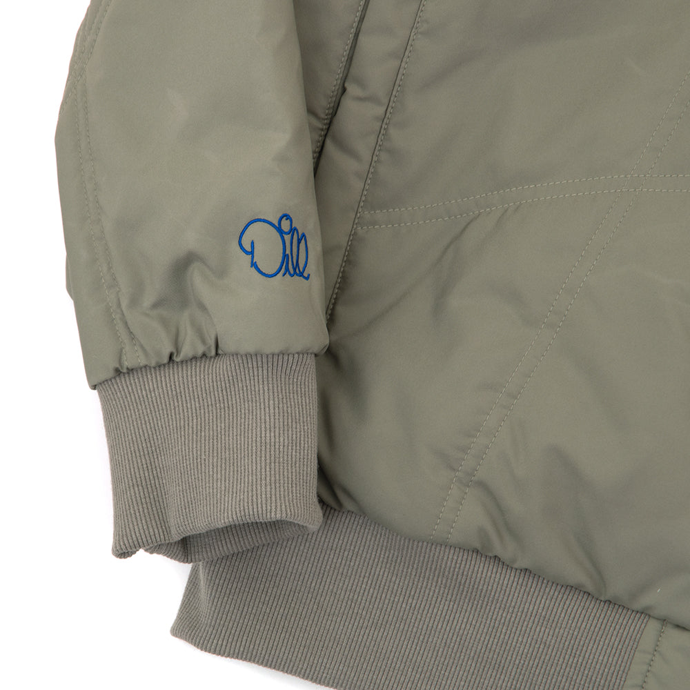 Dill Quilt Jacket (Silver Pebble / Royal Blue)