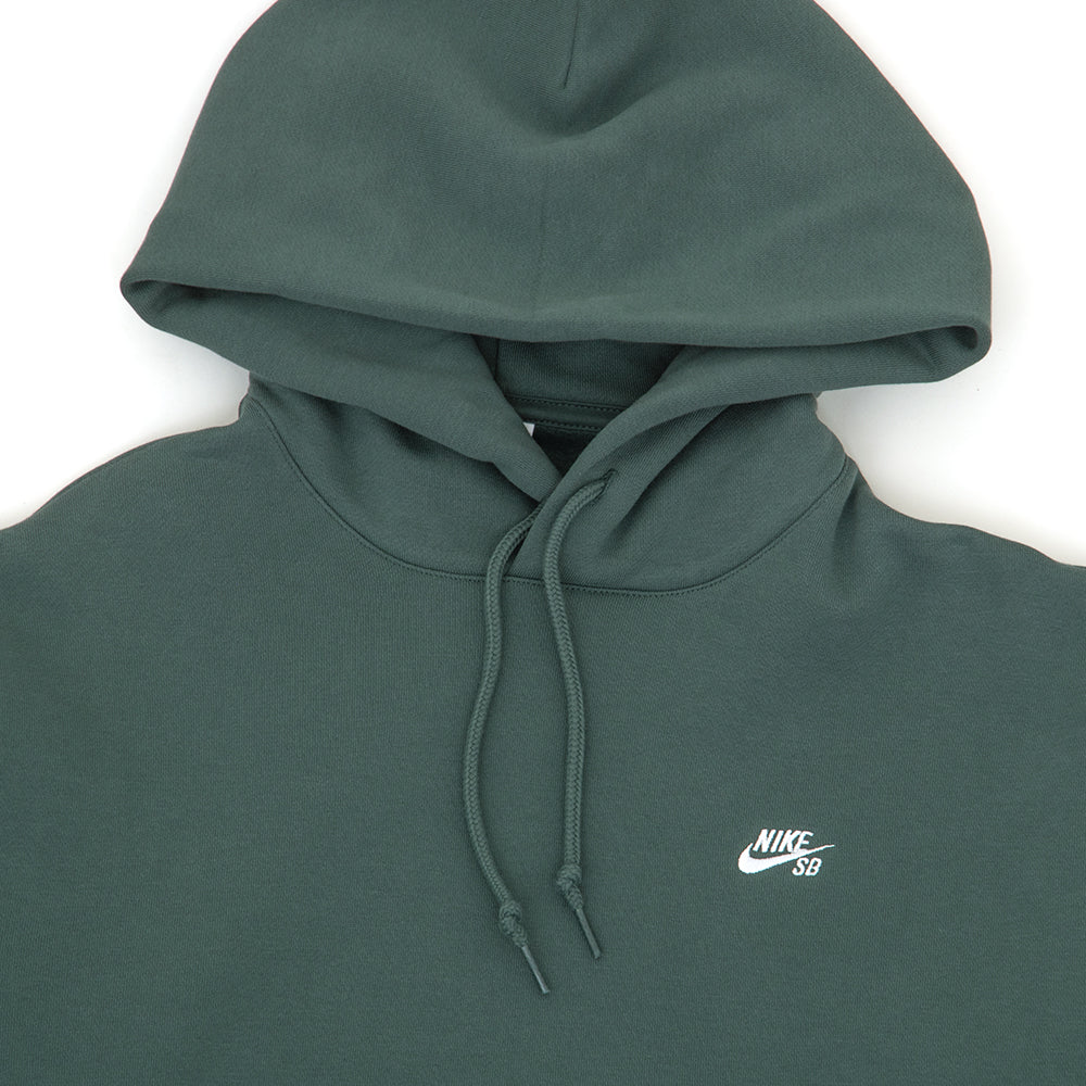 Essential Logo Pullover Hooded Sweatshirt (Vintage Green / White)