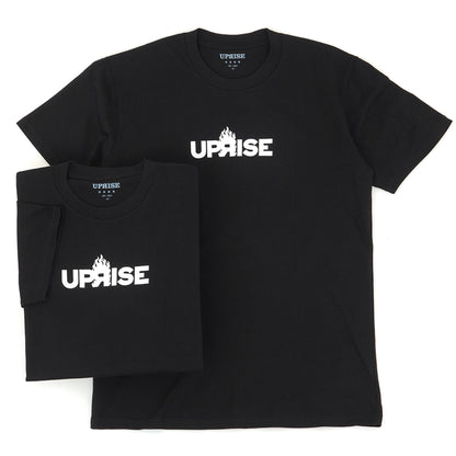 Flame Logo Tee (Black / White)