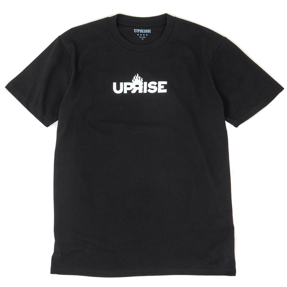 Flame Logo Tee (Black / White)