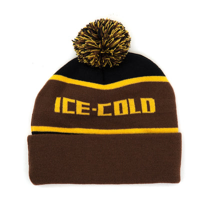 Ice Cold Pom Beanie (Brown)