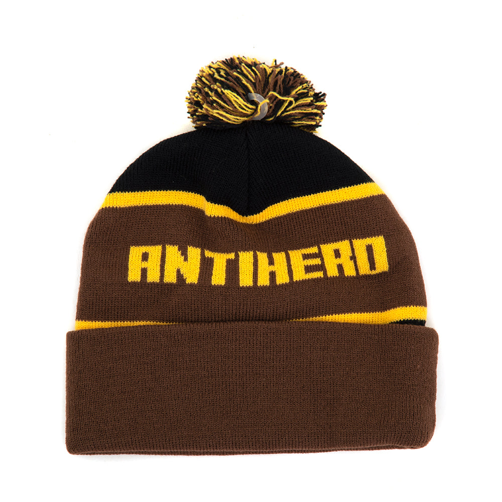 Ice Cold Pom Beanie (Brown)