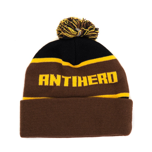 Ice Cold Pom Beanie (Brown)