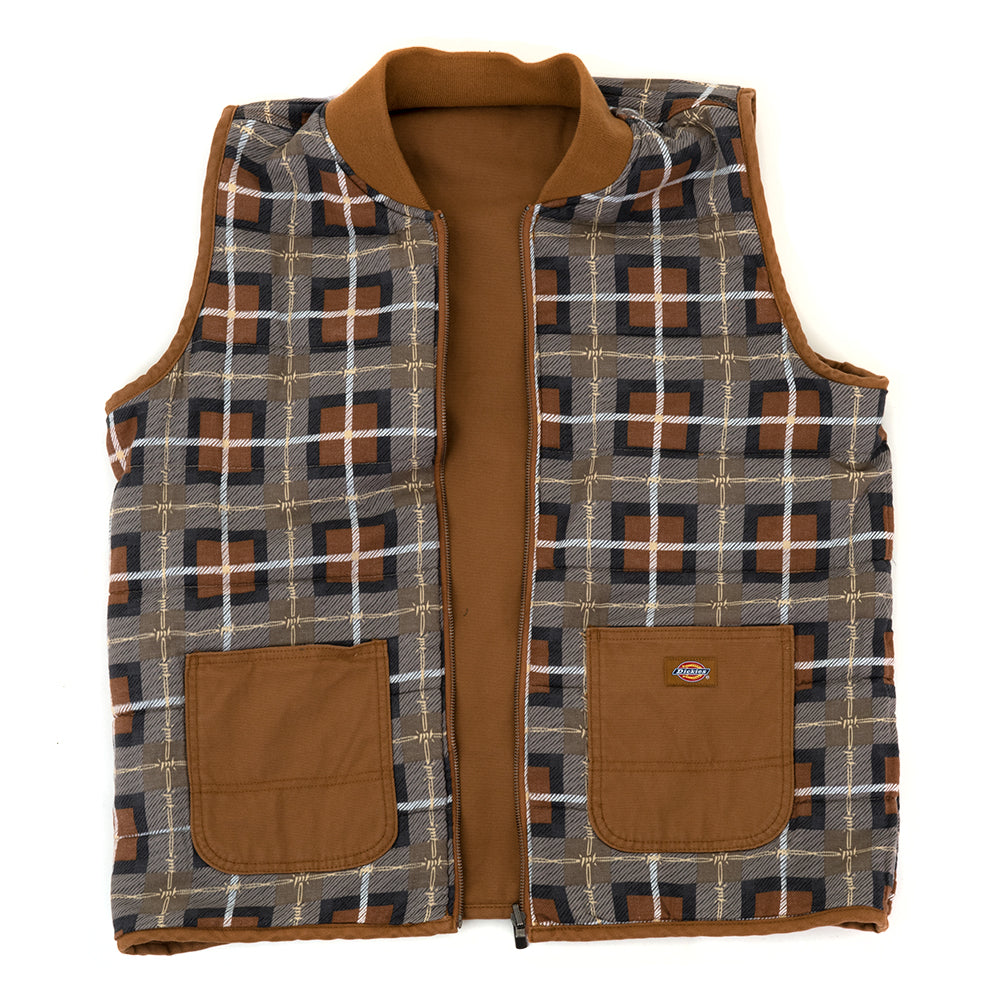 x Thrasher Reversible Vest (Brown Duck)