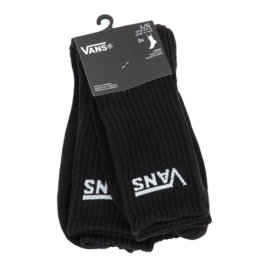 Classic Crew Socks 3-Pack (Black) VBU
