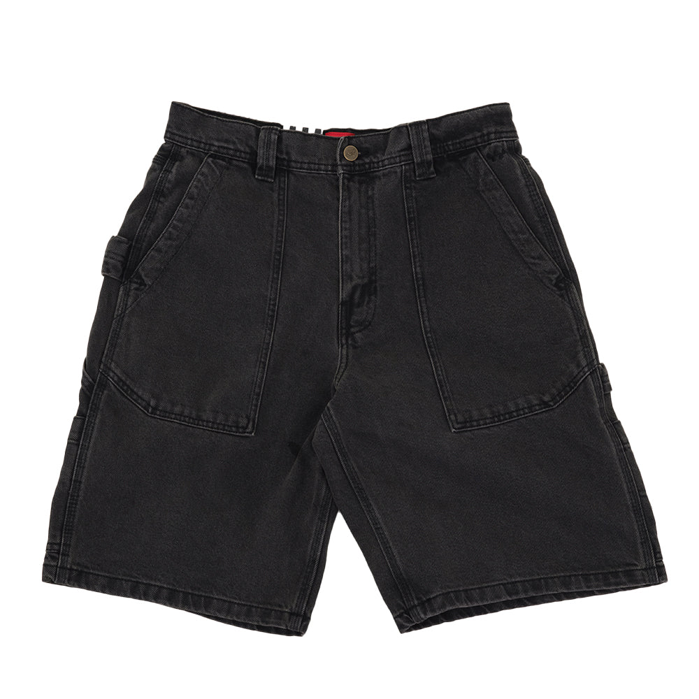 Skate Utility Loose Fit Denim Short (Black Denim) VBU