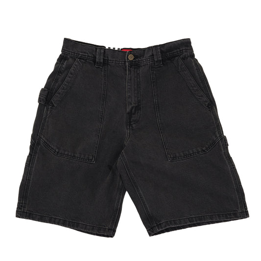 Skate Utility Loose Fit Denim Short (Black Denim) VBU