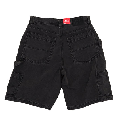 Skate Utility Loose Fit Denim Short (Black Denim) VBU