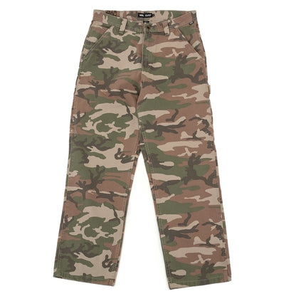 Drill Chore Carpenter Loose Denim Pant (Vintage Camo / Black) VBU