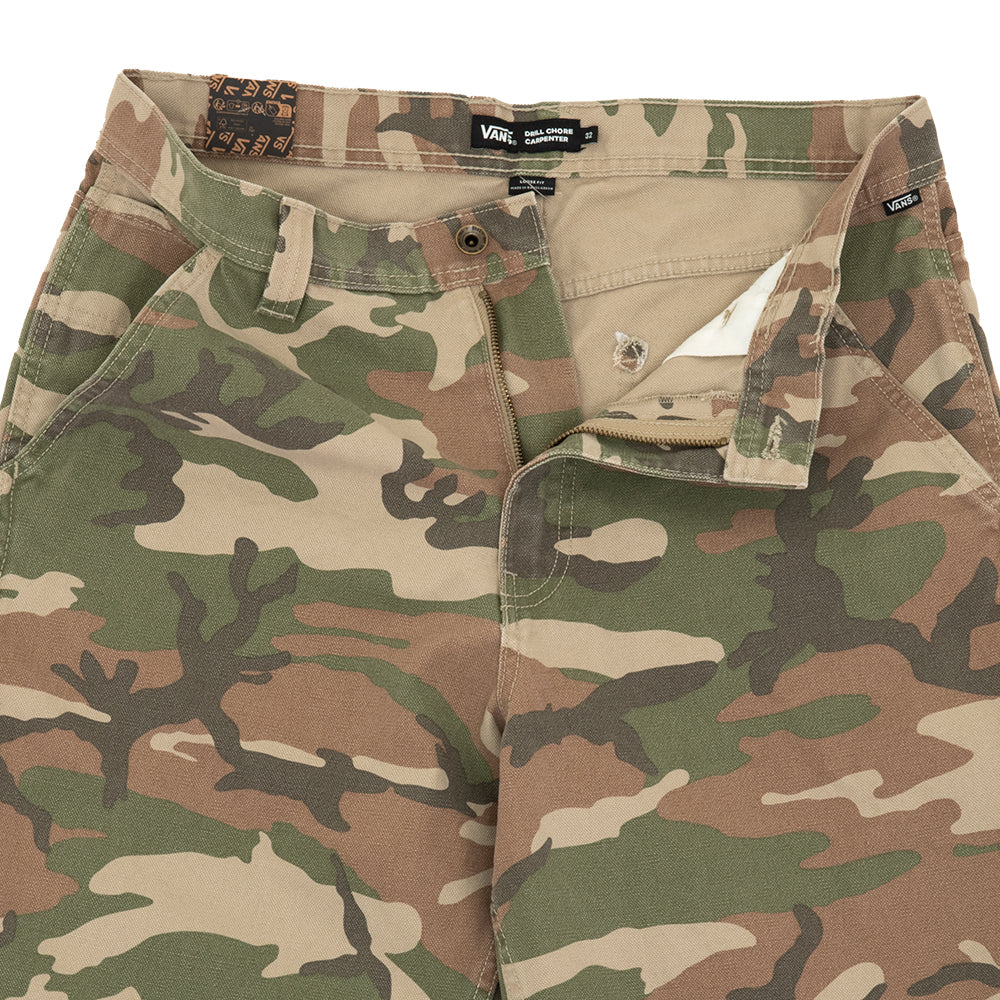 Drill Chore Carpenter Loose Denim Pant (Vintage Camo / Black) VBU