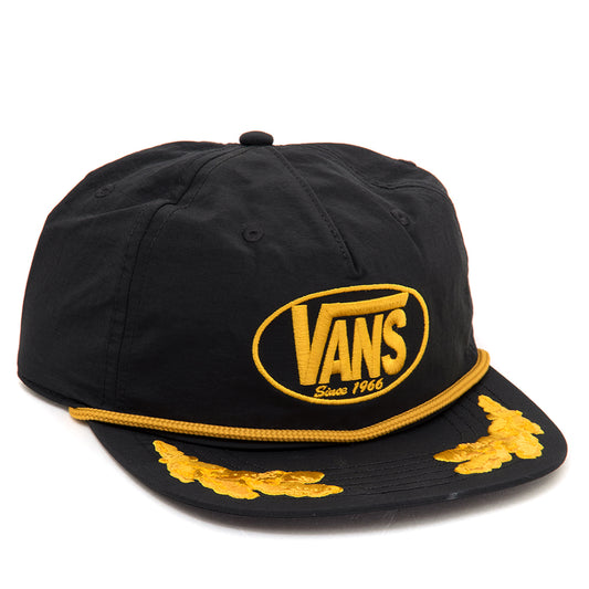 Scrambled Vans Unstructured Snapback Hat (Black) VBU