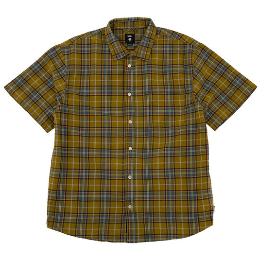 Lawson Plaid S/S Woven Shirt (Burnt Gold / Stormy Weather) VBU