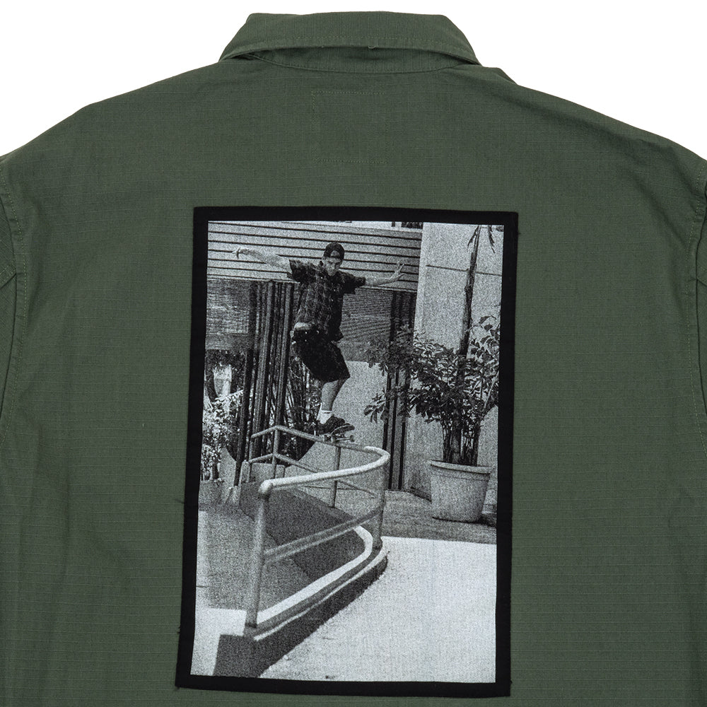 Skate Military Overshirt by Atiba Jefferson (Pine Forest) VBU