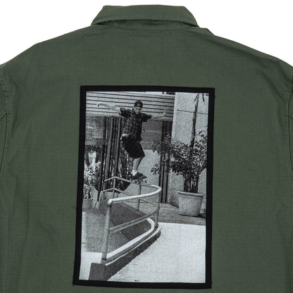 Skate Military Overshirt by Atiba Jefferson (Pine Forest) VBU