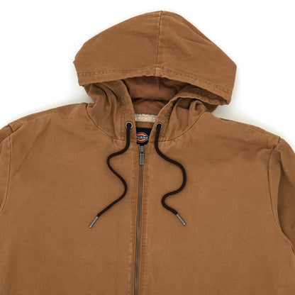 Hooded Bomber Jacket (Stonewashed Brown Duck)
