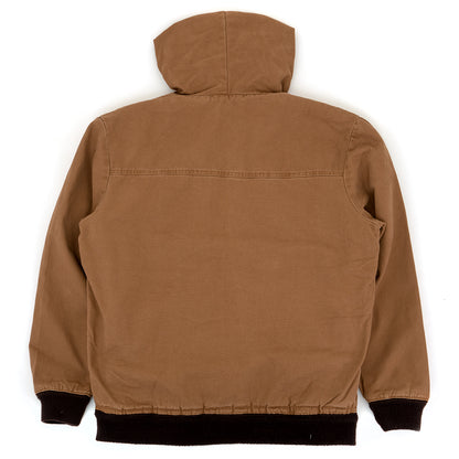 Hooded Bomber Jacket (Stonewashed Brown Duck)