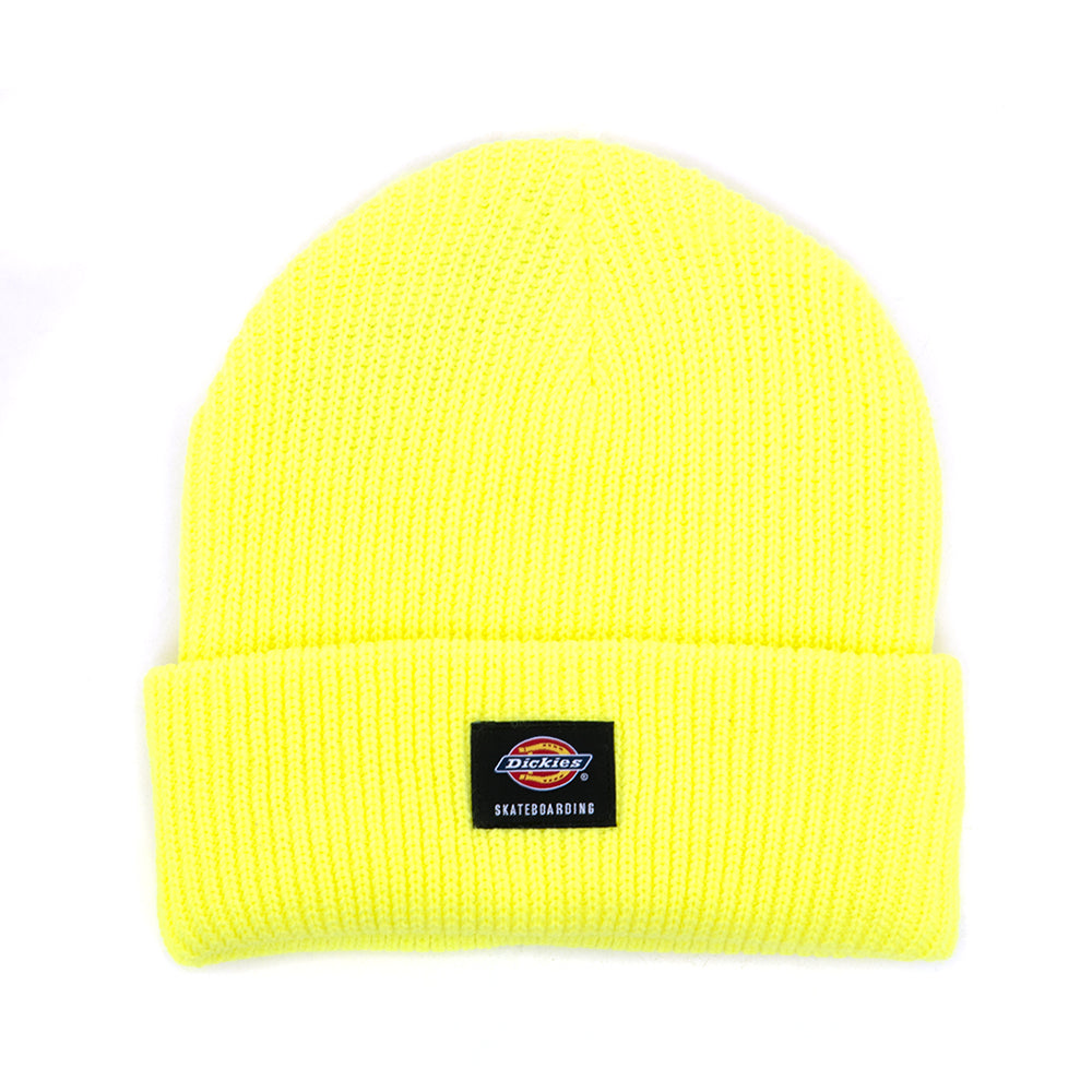 Dickies Skateboarding Cuffed Beanie (Neon Yellow)