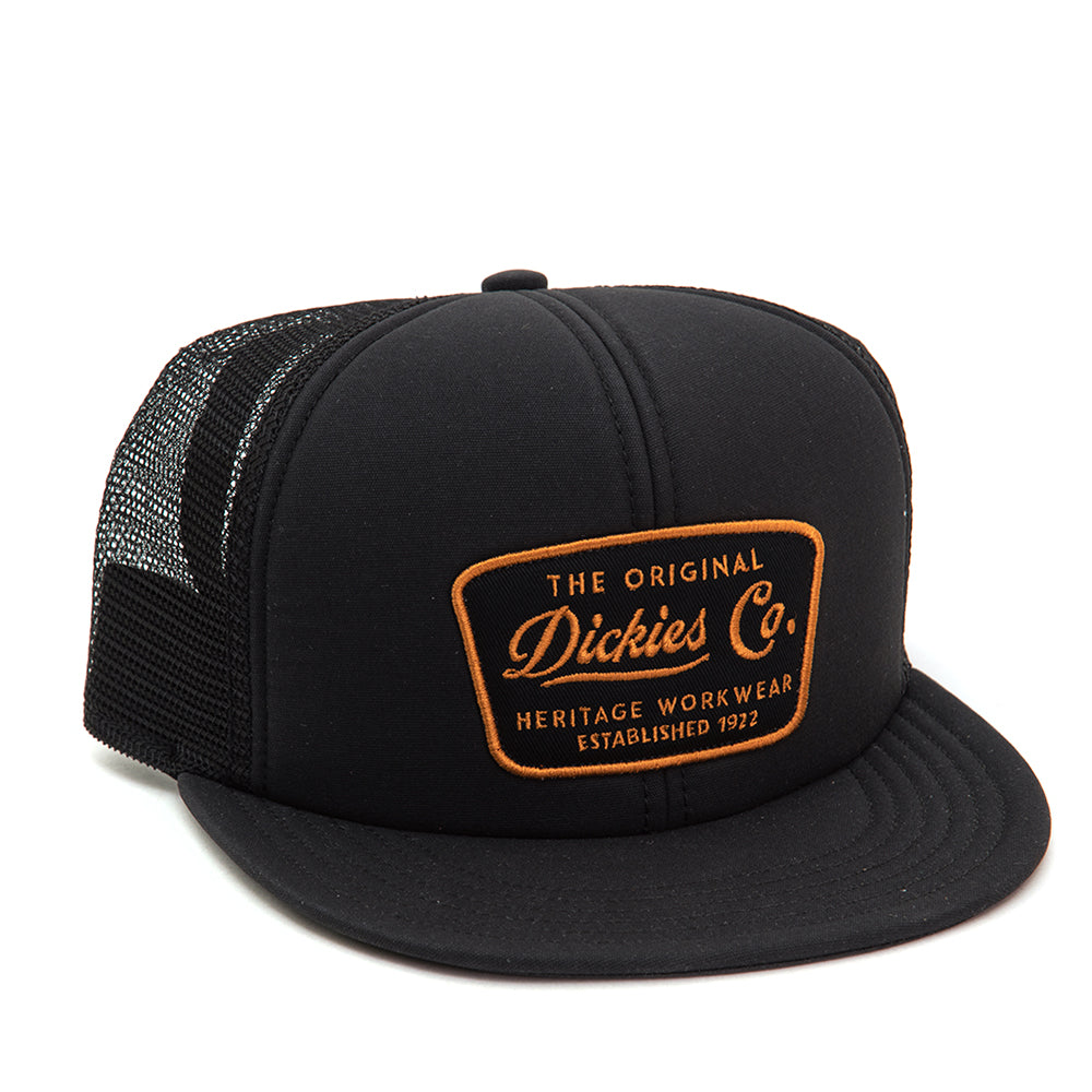 Waxed Canvas Snapback Trucker Hat (Black)