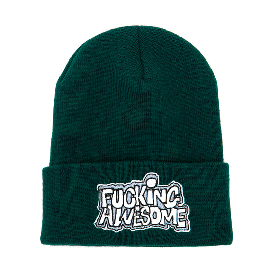 PBS Logo Cuff Beanie (Forest Green)