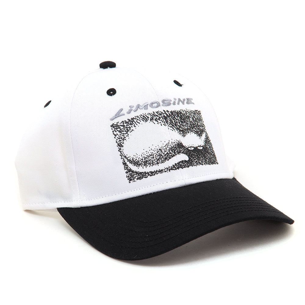 Cat Snapback Hat (White / Black)