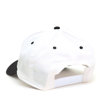 Cat Snapback Hat (White / Black)