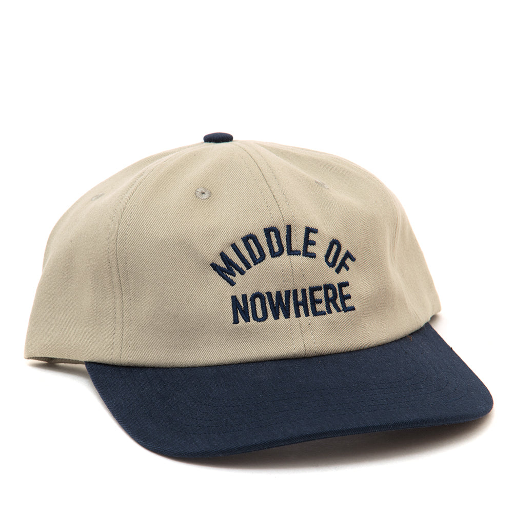 Middle Of Nowhere Polo Strapback Hat (Stone / Navy)