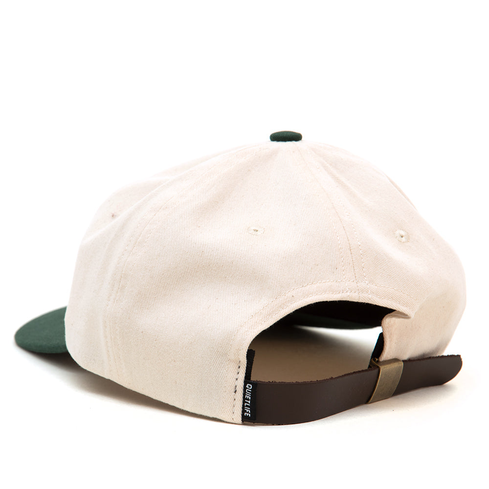 Smell The Flowers Polo Strapback Hat (Cream / Green)