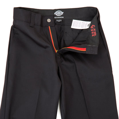Skateboarding Regular Fit Twill Pants (Black)
