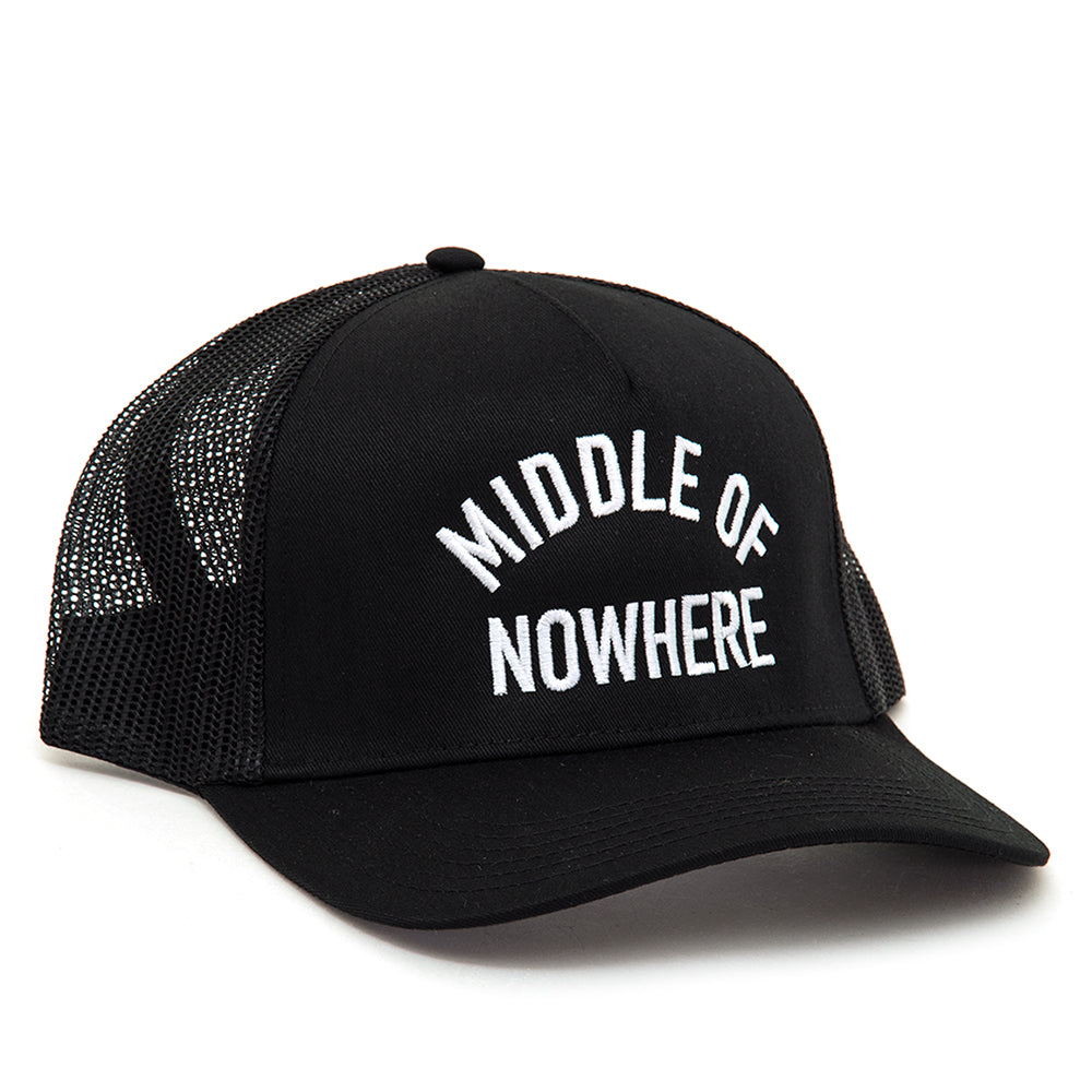 Middle of Nowhere Trucker Hat (Black)
