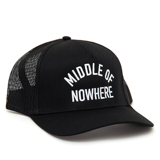 Middle of Nowhere Trucker Hat (Black)