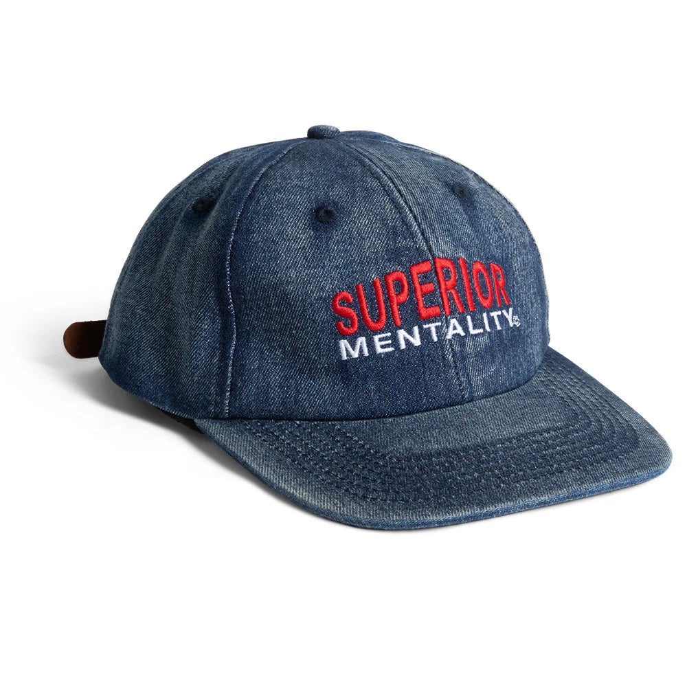 Art Official Mentality 6-Panel Strapback Hat (Washed Denim)