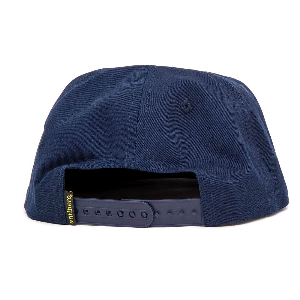 Natty Revs 5 Panel Snapback Hat (Navy)