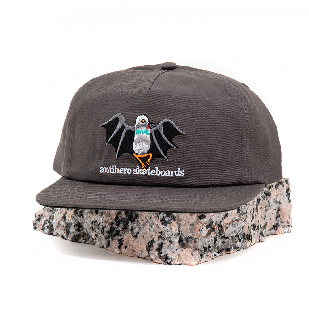 Vampigeon 5 Panel Snapback Hat (Charcoal)