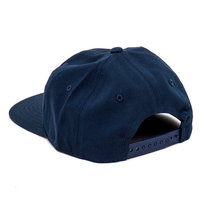 Tracks 6 Panel Snapback Hat (Navy)
